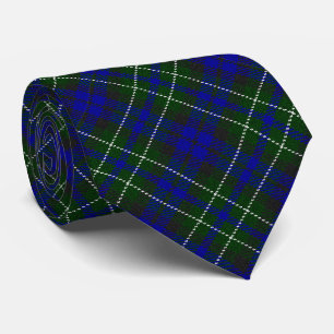 Macneil of Colonsay tartan blue green plaid Tie