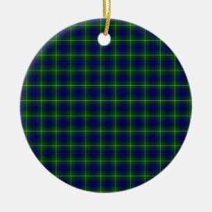 MacNeil Tartan Ceramic Tree Decoration