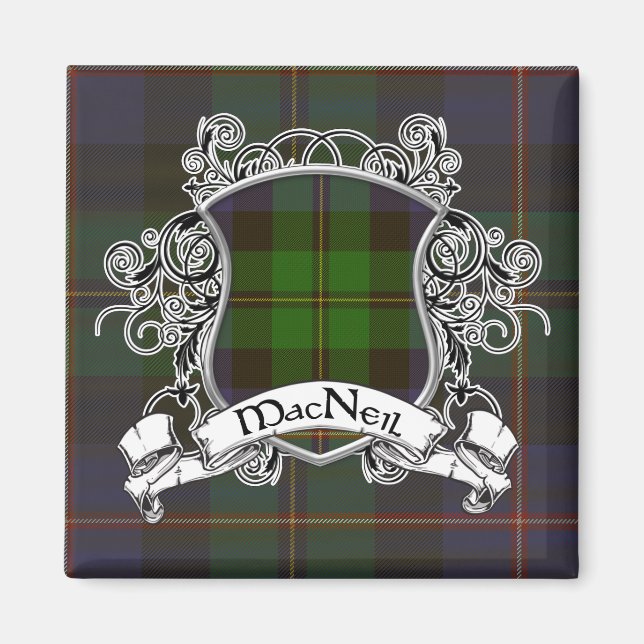 MacNeil Tartan Shield Magnet (Front)