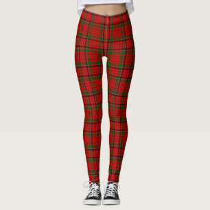 MacNicol tartan red green plaid Leggings