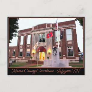 Macon County Courthouse - Lafayette, TN Postcard