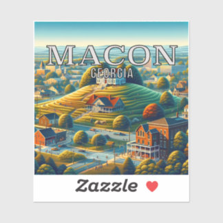 Macon Georgia 3 Inch Vinyl Sticker
