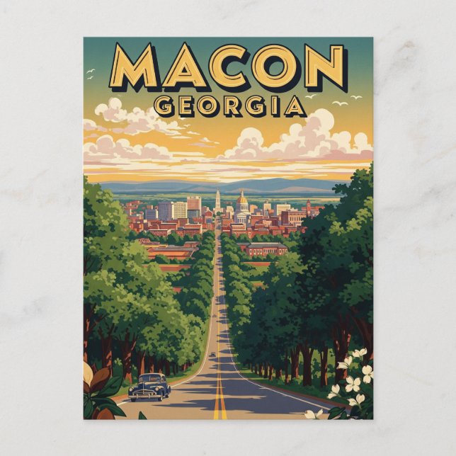 Macon Georgia Travel Postcard (Front)