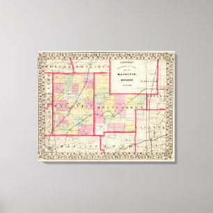 Macoupin, Montgomery counties Canvas Print