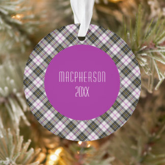MacPherson Clan Tartan Scottish Plaid Ornament