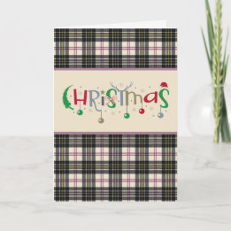 MacPherson Clan Tartan Tartan Holiday Card