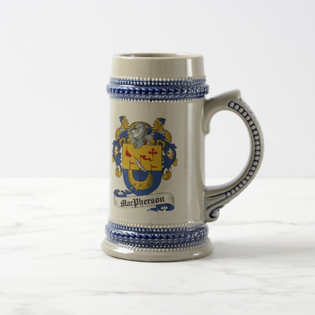 MacPherson Coat of Arms Stein - Family Crest (Right)