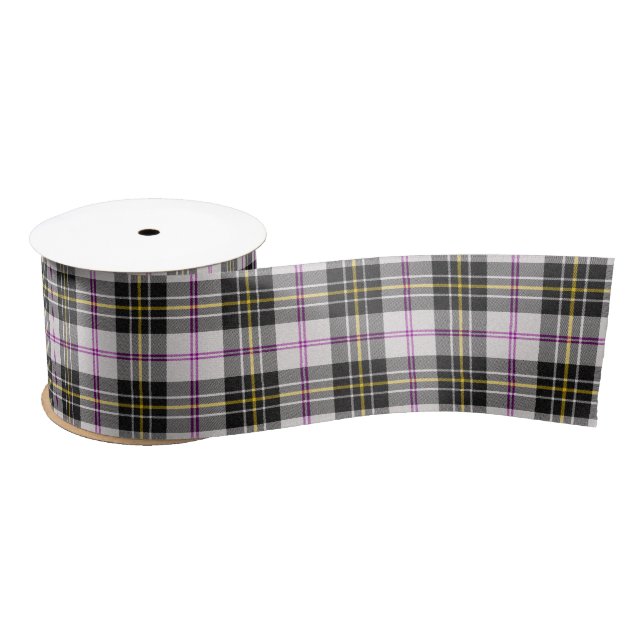 MacPherson Dress Clan Tartan Scottish Plaid Patter Satin Ribbon (Spool)