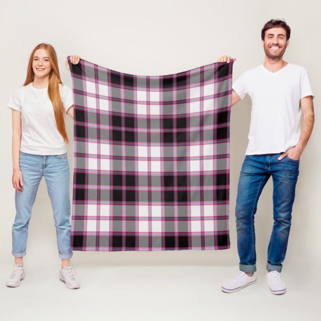 MacPherson Hunting Modern Plaid Fleece Blanket (In Situ)