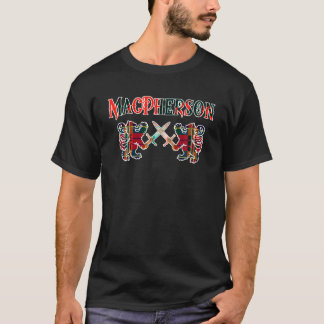 MacPherson Scottish clan Family Kilt Tartan Lion T T-Shirt