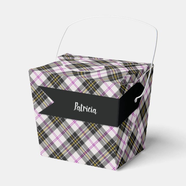 MacPherson Scottish Tartan Plaid Pattern Favour Box (Front Side)