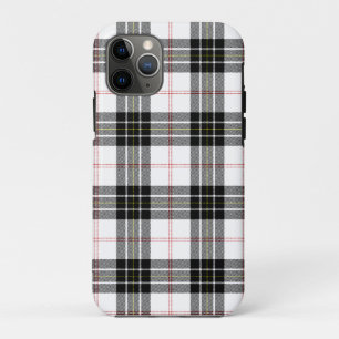MacPherson tartan black white plaid Case-Mate iPhone Case