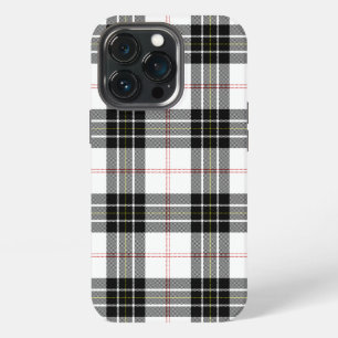 MacPherson tartan black white plaid iPhone 13 Pro Case