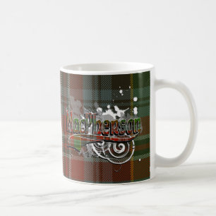 MacPherson Tartan Grunge Coffee Mug