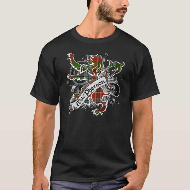 MacPherson Tartan Lion T-Shirt (Front)