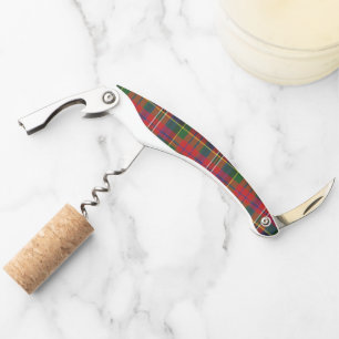 MacPherson Tartan Plaid Cork Screw Corkscrew