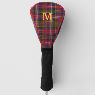 MacPherson Tartan Plaid Monogrammed Driver Cover
