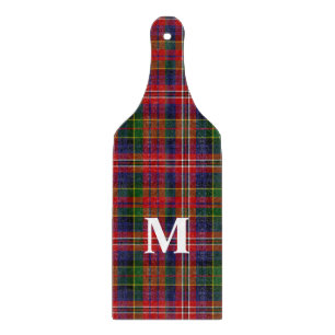 MacPherson Tartan Plaid Monogrammed Pillow Cutting Board