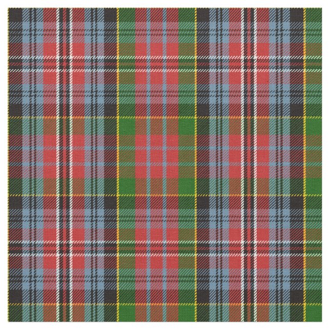 MacPherson Tartan Print Fabric (Close Up)