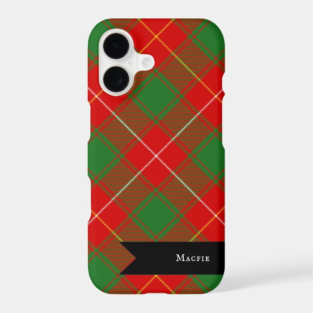 MacPhie Macfie Scottish Clan Tartan Plaid (Back)