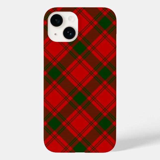 MacQuarrie tartan red green plaid Case-Mate iPhone Case (Back)