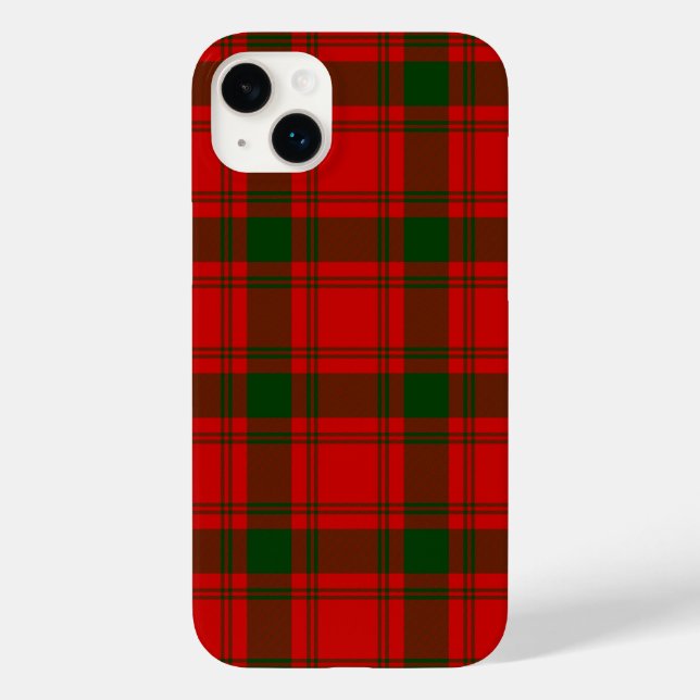 MacQuarrie tartan red green plaid Case-Mate iPhone Case (Back)