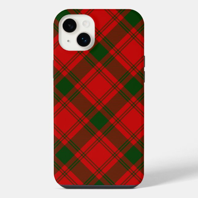 MacQuarrie tartan red green plaid iPhone Case (Back)