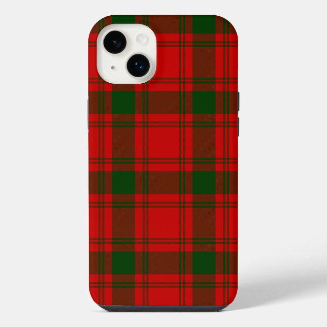 MacQuarrie tartan red green plaid iPhone Case (Back)