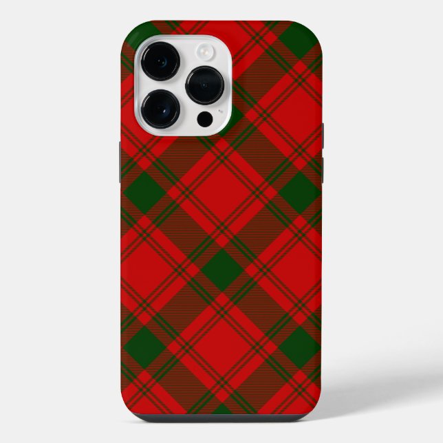 MacQuarrie tartan red green plaid iPhone Case (Back)