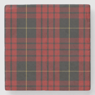 MacQueen Clan Tartan Plaid Stone Coaster