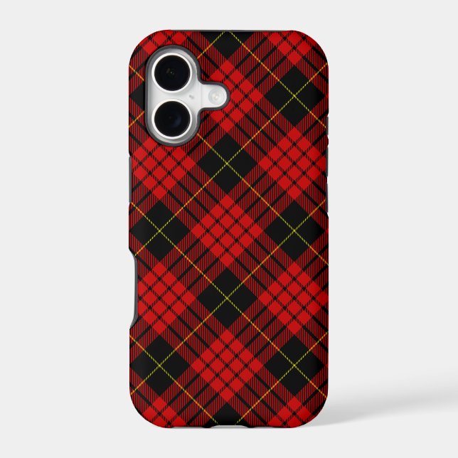 MacQueen Tartan Red and Black Plaid (Back)