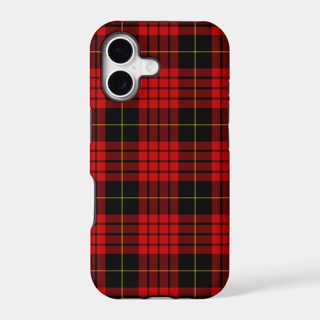 MacQueen Tartan Red and Black Plaid (Back)