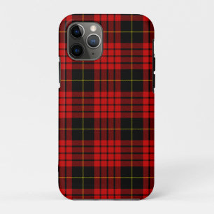 MacQueen Tartan Red and Black Plaid Case-Mate iPhone Case