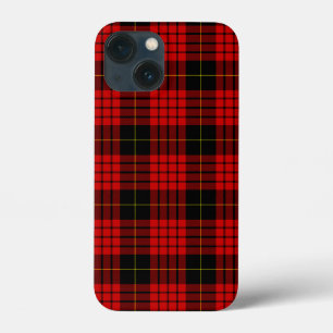 MacQueen Tartan Red and Black Plaid iPhone 13 Mini Case