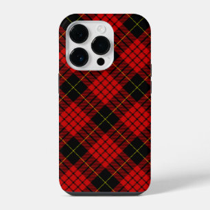MacQueen Tartan Red and Black Plaid iPhone 14 Pro Case