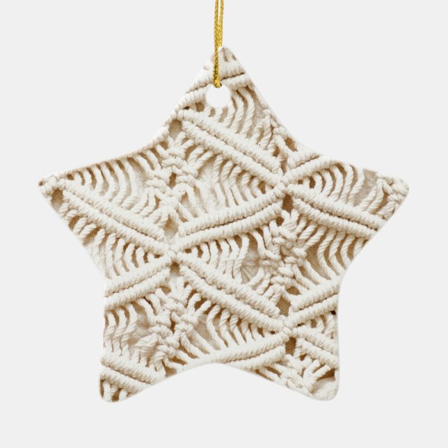 Macrame Ceramic Tree Decoration (Front)