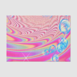 MACRAME'- Colourful Abstract Image of Fractal Art  Tissue Paper