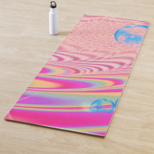 MACRAME'- Colourful Abstract Image of Fractal Art Yoga Mat