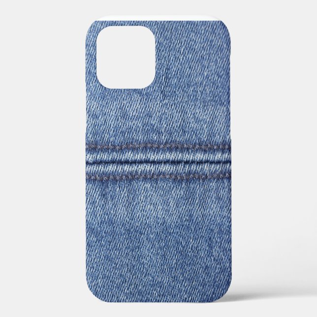 Macro Blue Denim, Close-Up Texture. Case-Mate iPhone Case (Back)
