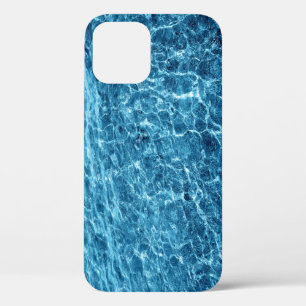 Macro Bubbling Blue Sea Photo iPhone 12 Case