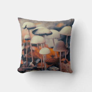 Macro Mushrooms Acrylic Print Cushion