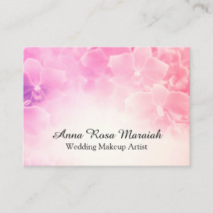*~* Macro Photo Pink White  Floral Elegant Business Card