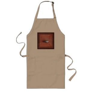 Macro Photograph of Snail on Terracotta Long Apron