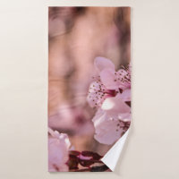 MACRO PHOTOGRAPHY OF BLOOMING PINK CHERRY BLOSSOMS