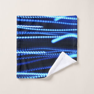 Macro photography of lights wash cloth