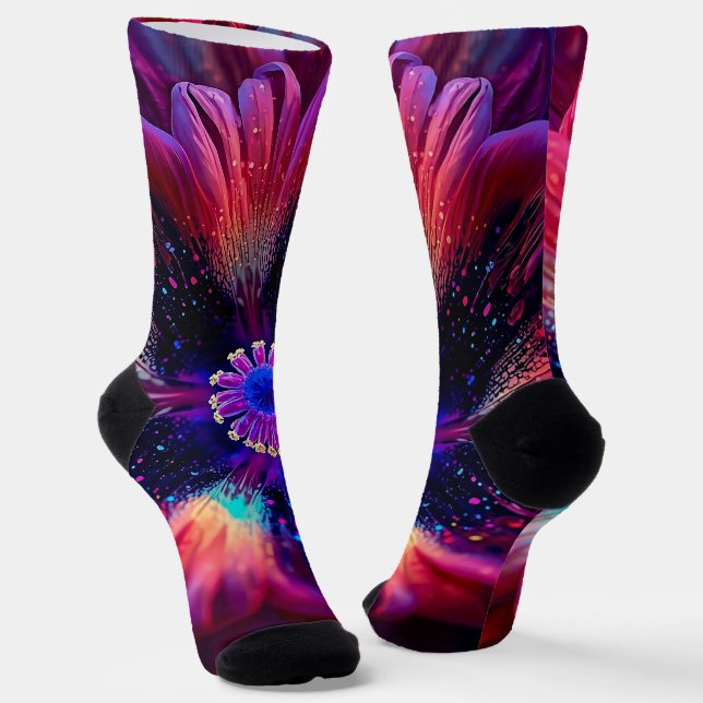Macro Radiant Riot  Socks (Angled)