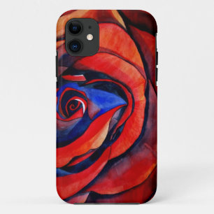 Macro red rose abstract art painting Case-Mate iPhone case
