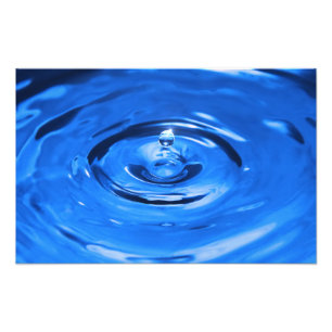 Macro water drop photo print