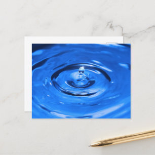 Macro water drop postcard
