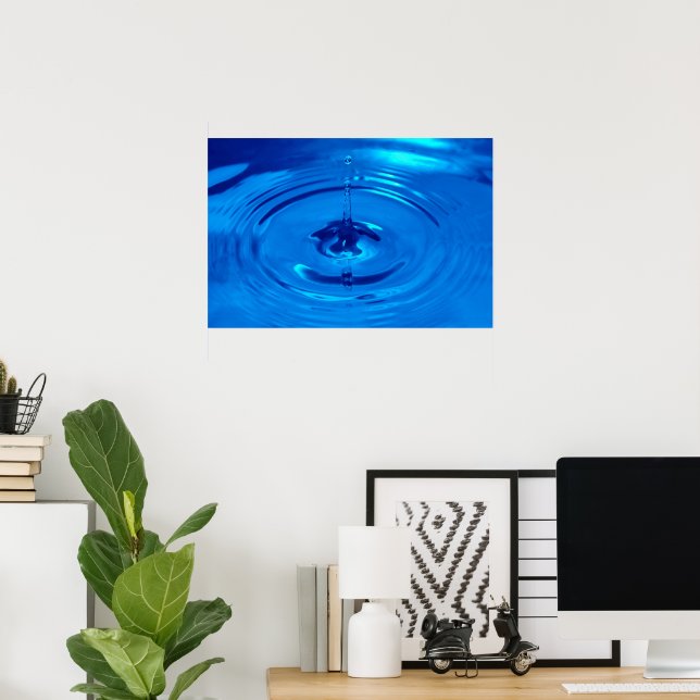 Macro water drop poster (Home Office)